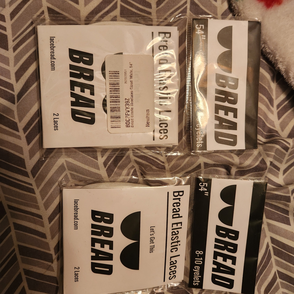 Bread Elastic Shoelaces in White